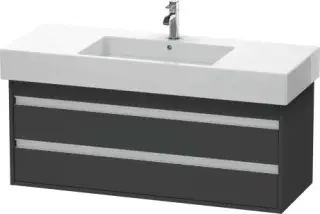 Duravit Ketho Тумба под раковину подвесная с 2-мя ящ. 120x45,5x48h см, цвет: графит мат. KT664204949