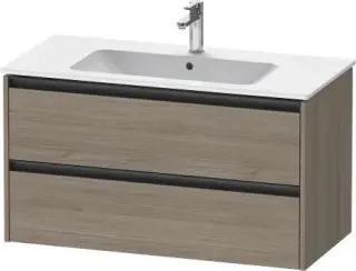 Duravit Ketho.2 Тумба под раковину с 2-мя ящ. 101x48x55h см, цвет: дуб терра K25264035350000