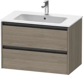 Duravit Ketho.2 Тумба под раковину подвесн. с 2-мя ящ. 81x48x55h см, цвет: дуб терра K25263035350000