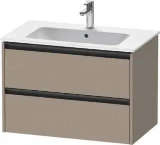 Duravit Ketho.2 Тумба под раковину подвесная с 2-мя ящиками 81x48x55h см, цвет: лен K25263075750000