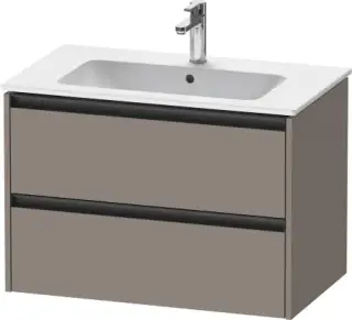 Duravit Ketho.2 Тумба под раковину с 2-мя ящ. 81x48x55h см, цвет: базальт мат. K25263043430000