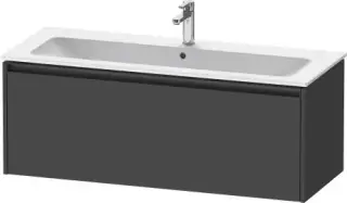 Duravit Ketho.2 Тумба под раковину с 1-им ящ. 121x48x44h см, цвет: графит мат. K25065049490000