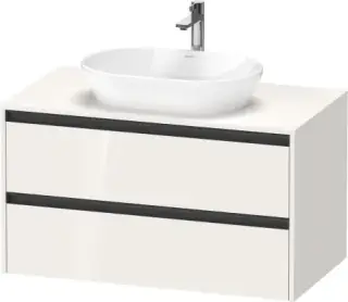 Duravit Ketho.2 Тумба под раковину с 2-мя ящ. 100x55x56,8h см, цвет: белый глянц. K24896022220000