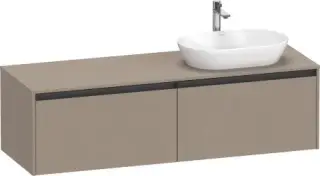 Duravit Ketho.2 Тумба под раковину справа с 2-мя ящ. 160x55x45,9h см, цвет: лен K24889R75750000