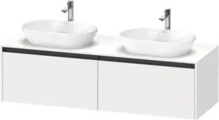 Duravit Ketho.2 Тумба под две раковины 160x55x45,9h см, цвет: Gres Pietra Grey Opaco K24889B18180000