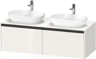 Duravit Ketho.2 Тумба под раковину справа 140x55x45,9h см, цвет: белый глянц. K24888R22220000