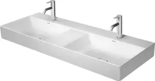 Duravit DuraSquare Раковина двойная подвесная на 2 отверстия 120х47x14,5h см, цвет: белый 2353120041
