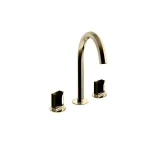 Fantini Venezia Смеситель для раковины, 3 отв., излив 17,5 cм, цвет золото плюс 29 01 N404S