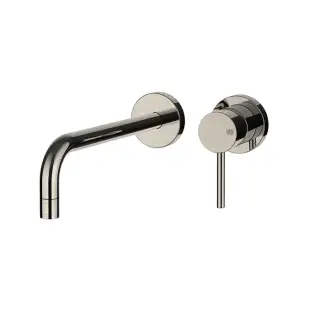Gessi Via Tortona Смеситель для раковины встраиваемый, излив 22,5 см, цвет: finox brushed nickel 44825#149