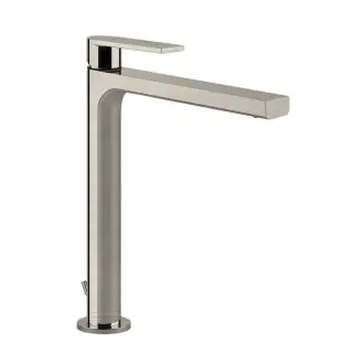 Gessi Via Manzoni Смеситель для раковины высокий с донным клап. однорыч., цвет: finox brushed nickel 38604#149