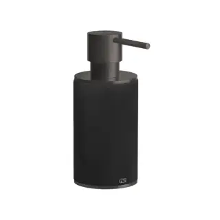 Gessi 316 Accessories Дозатор для мыла настольный, с черной колбой, цвет: brushed black metal pvd 54738#707