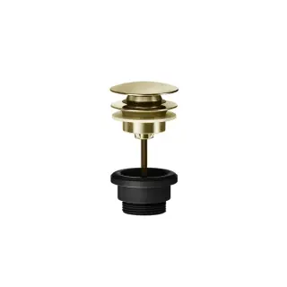 Gessi 316 Total Look Донный клапан нажимной Stop&Go, универсальный, цвет: brushed brass PVD 54599#727