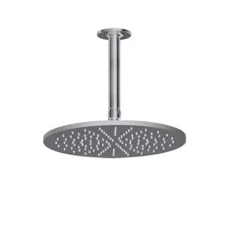 Gessi Inciso Верхний душ 30 см 1 вид струи, кронштейн потолочный 26,6 см, цвет: finox brushed nickel 58252#149