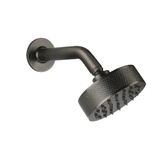 Gessi Inciso Верхний душ 11,8 см 1 вид струи, кронштейн настенный 22,1 см, цвет: matte black 58189#299