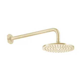 Gessi Inciso Верхний душ 20 см 1 вид струи, кронштейн настенный 40,5 см, цвет: gold PVD 58148#246