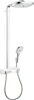 Hansgrohe Raindance Select E Душевая стойка:термостат,верхний душ 3 режима 32x16см, цвет: хром/белый 27127400