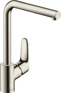 Hansgrohe Focus M44 Смеситель для кухонной мойки 280 с поворотным, цвет: нержавеющая сталь 31817800