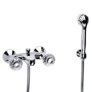 Jorger Florale Crystal Смеситель для ванны и душа, цвет: хром/crystal 600.20.100.000-11