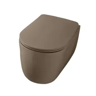 Kerasan Nolita Унитаз подвесной 55x35 см, безободковый, смыв торнадо, цвет: Bruno matt 531588