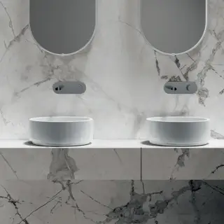 Kerasan Oke Раковина чаша d40x15h см, без перелива, без д/к, цвет: Bianco 554101