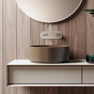 Kerasan Oke Раковина чаша d40x15h см, без перелива, без д/к, цвет: Bruno matt 554188