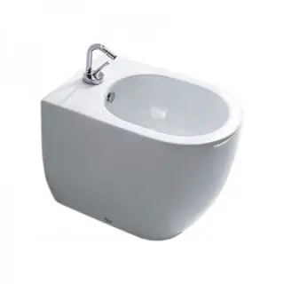 Kerasan Flo Биде напольное 52x36 см, с 1 отверстием под смеситель и переливом, цвет: Bianco 312001*1