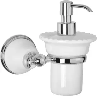 TW Harmony 108 Дозатор для жидкого мыла подвесной, керамическая колба, цвет: хром TWHA108bi/cr