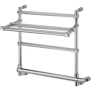 Margaroli Sole 554 Полотенцесушитель электрический с полкой 57х54h (47), выкл. справа, цвет: chrome 5544703CRPB