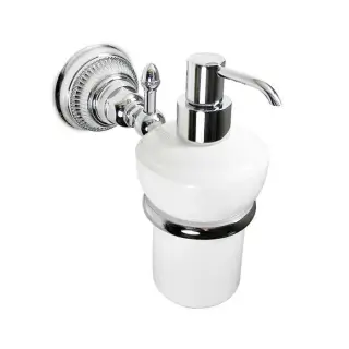 Nicolazzi Impero Дозатор для жидкого мыла подвесной, керамическая колба, цвет: хром 1489CR36