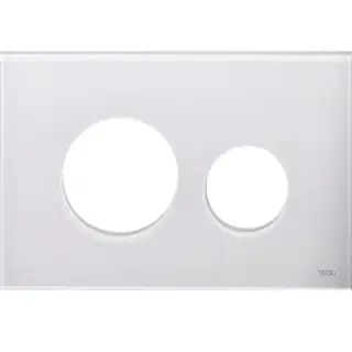 Tece Loop Кнопка смыва для унитаза, внешняя панель без клавиш, стекло, цвет: белый 9240671