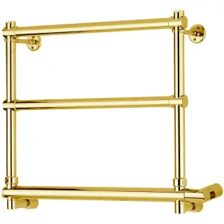 Margaroli Sole 540 Полотенцесушитель электрический 57х45h (47) выкл. справа, крепление F, цвет: gold 5404703GDB