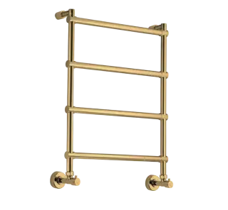 Margaroli Sole 442 Полотенцесушитель водяной для ГВС 53,5х71h (int 47), нижнее, цвет: brushed gold 4424704(26)BG