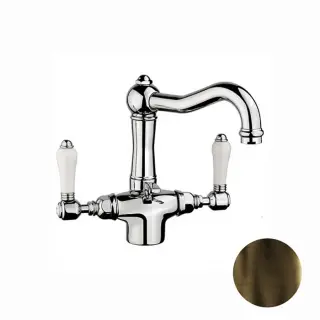 Nicolazzi Petit Mont Blanc Смеситель для раковины на 1 отверстие, цвет тёмная бронза 1432DB78