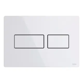 Tece Solid Кнопка смыва для унитаза антивандальная, металл, цвет: белый глянцевый 9240432