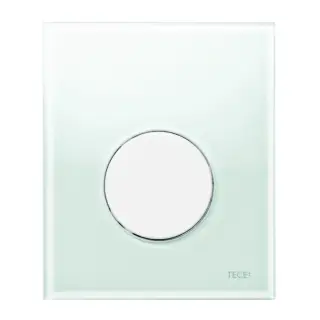 Tece Loop Кнопка смыва для писсуара, стекло, цвет: мятный зеленый/белый 9242651