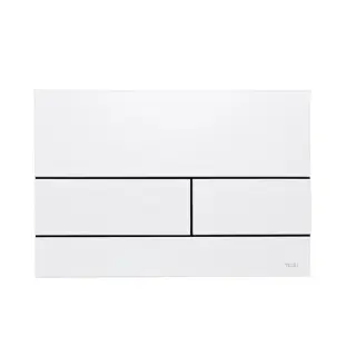Tece Square II Кнопка смыва для унитаза, металл, цвет: белый глянцевый 9240832