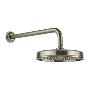 Gessi Venti20 Верхний душ d22,9 см, 1 вид струи, кронштейн настен. 38,9, цвет: finox brushed nickel 65148#149