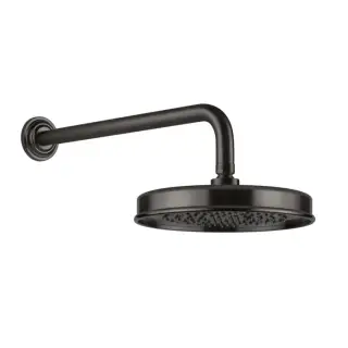 Gessi Venti20 Верхний душ d22,9 см, 1 вид струи, кронш. настен. 38,9, цвет: black metal brushed PVD 65148#707