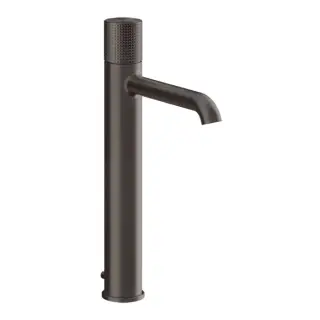 Gessi Habito Смеситель для раковины выс., с д/к, высота излива 24,4см, цвет: black metal brushed PVD 70403#707