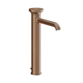 Gessi Origini Смеситель для раковины высокий, с д/к, высота излива 24,4 см, цвет: copper brushed PVD 66003#708