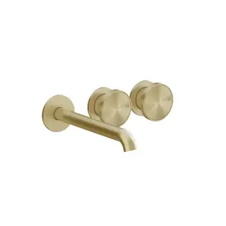 Gessi Origini Смеситель для раковины встр., без вн. части, излив 20,1 см, цвет: brushed brass PVD 66090#727