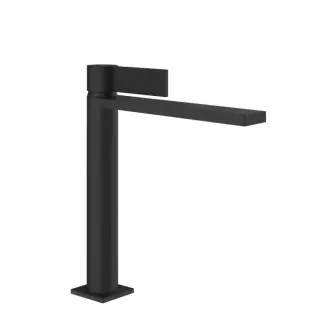 Gessi Inverso Rigato Смеситель для раковины высокий, с д/к, высота излива 20 см, цвет: matte black 73555#299