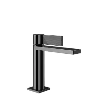 Gessi Inverso Rigato Смеситель для раковины, без д/к, длина излива 12,6 см, цвет: black metal PVD 73502#706