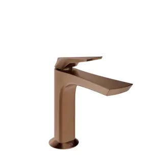 Gessi Ventaglio Смеситель для раковины, с д/к, длина излива 12,8 см, цвет: copper brushed PVD 72051#708