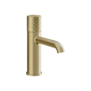 Gessi Habito Смеситель для раковины, без д/к, длина излива 13,1 см, цвет: brushed brass PVD 70102#727