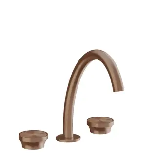 Gessi Origini Смеситель для раковины высокий на 3 отверстия, без д/к, цвет: copper brushed PVD 66014#708