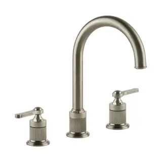 Gessi Venti20 Смеситель для раковины высокий на 3 отверстия, с д/к, цвет: finox brushed nickel 65015#149