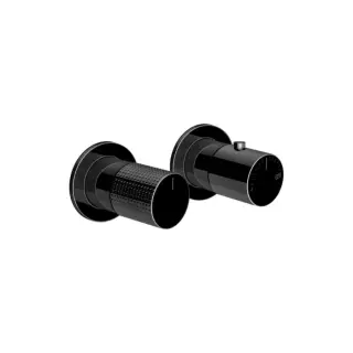 Gessi Habito Смеситель для душа термостат. на 2 потребителя, встраиваемый, цвет: black metal PVD 70434#706