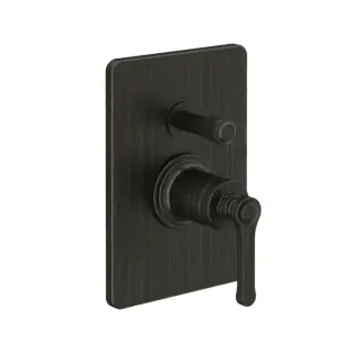 Gessi Venti20 Смеситель для душа встраиваемый, на 2 потребителя, внешняя часть, цвет: aged bronze 65079#187