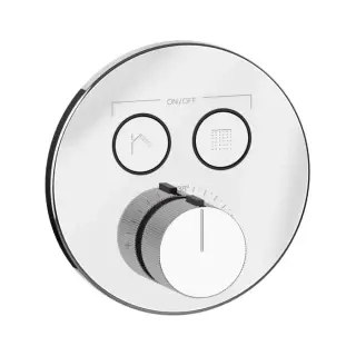 Gessi Hi-Fi Смеситель для душа термостатический 2 потребителя, встр., внешняя часть, цвет: chrome 38713#031